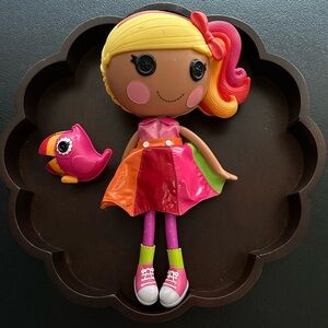 Lalaloopsy April Sunsplash Rainbow Doll with Pet (some marks on head)
